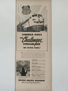 1954 vintage Union Pacific railroad print ad. Post World War II. - Picture 1 of 1