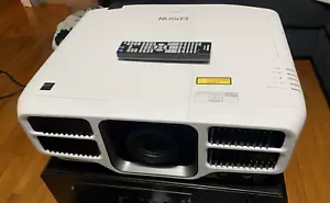 Epson Projector L1300U 4K 8000 Lumen Only 1026 Hours!! ELPLM08 Lens, Remote - Picture 1 of 24