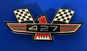 427 Eagle Bird Fender Emblem -Red/Silver - Imagen 1 de 2