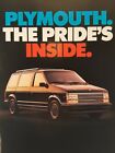 Druckanzeige Plymouth Grand Voyager LE Minivan 1987 aus Werbung Nat Geo Mag