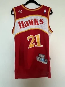Dominique Wilkins Adidas Hardwood Classic Atlanta Hawks Jersey 1982-83. Size S - Picture 1 of 7
