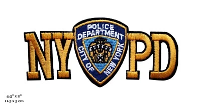 NYPD New York Police Department Shoulder Uniform Logo Embroidered Iron On Patch - Image 1 of 2