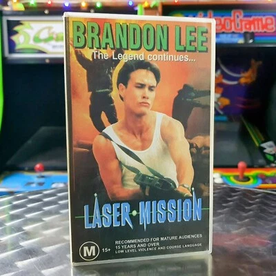 Laser Mission - 1989 Brandon Lee Movie VHS Video Tape VGC - Image 1 of 4