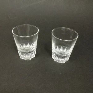 2 Vintage Schnapsgläser Handarbeit 1/32 Liter Höhe 5,5 cm Durchmesser 4,5 cm - Bild 1 von 6