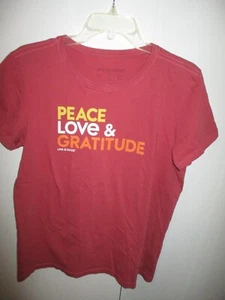 LIFE IS GOOD CRUSHER TEE MAROON SHORT SLEEVE SZ L - Picture 1 of 5