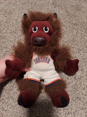 NBA Oklahoma City OKC Thunder Mascot Rumble Plush Doll Gently Loved Exc Cond Cover