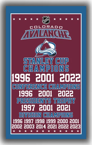 Colorado Avalanche Hockey Champions Flag 90x150cm 3x5ft Fan best banner Cover