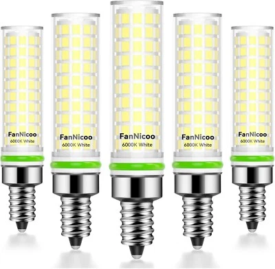 E12 LED Candelabra Bulbs 100w Equivalent 1200lm 6000K Led Chandelier Bulbs Cool - Image 1 of 4