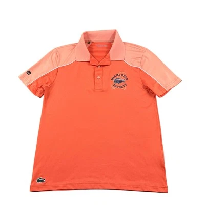 Lacoste Sport X Miami Open Orange Ultra Dry Spellout Tennis Polo Size Small - Image 1 of 4