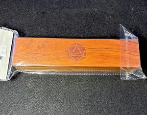 Metallic Dice Games FanRoll Dice Box Cherry Wood Dice Vault Sealed - Picture 1 of 4