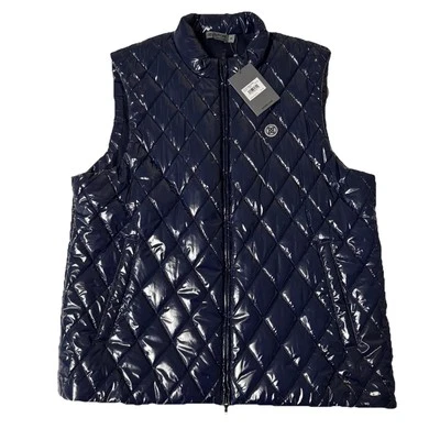 G/FORE G4 Quilted Nylon Wool Lined Puffer Vest Twilight Men's XL NWT $475 - Image 1 of 4
