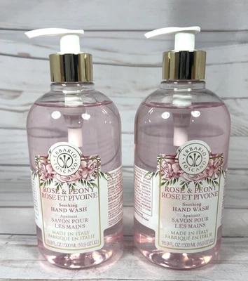 Erbario Toscano 玫瑰和牡丹舒缓手洗泵 16.9 盎司 (2 件装) — 第 1/4 张图片