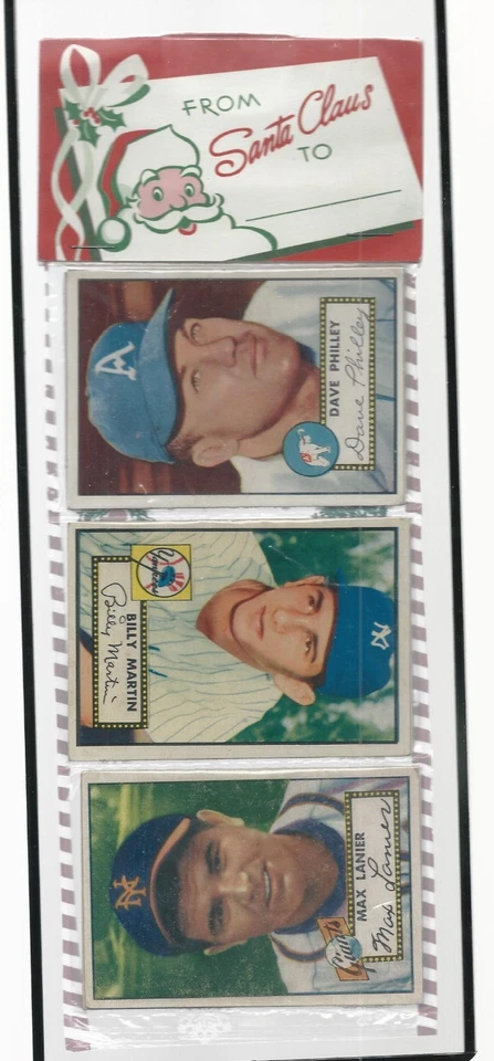 1952 Topps Navidad Rack Pack Billy Martin novato ¡delantero y central!! Foto 1 de 4