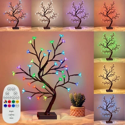 Multicolour Cherry Blossom Light up, 36 LED Bonsai Tree Colour - Image 1 of 4