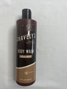 Shavely's Men’s Body Wash Sandalwood 13.5 Fl Oz | Body Care | Paraben Free - Picture 1 of 4