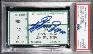 Ken Griffey Jr. Signed 500th Career Home Run Ticket Stub 6/20/04 PSA 9 Auto - Picture 1 of 3