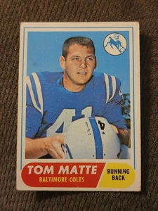 1968 Topps Tom Matte Baltimore Colts #178 VG/EX - Bild 1 von 2