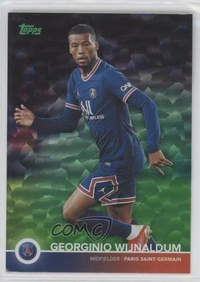 2021 Paris Saint-Germain Team Set Neon Green Icy Foil /199 Georginio Wijnaldum - Image 1 of 2