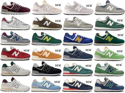 Chaussures New Balance ML574 ML U 574 Homme Femme NB Cuir Bleu 41 42 43 44 45 - Photo 1/2