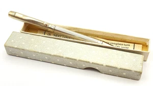 VINTAGE STERLINGSILBER DRUCKBLEISTIFT IN LINIERTEM MUSTER MADE IN ENGLAND 1953 - Bild 1 von 11