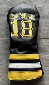 Happy Gilmore 18 Themed Hybrid / Utility Head Cover - Black/Yellow - New - Picture 1 of 5