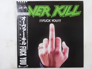 Overkill !!!Fuck You!!! Megaforce Records P-6265 Japan  VINYL LP OBI - Picture 1 of 3