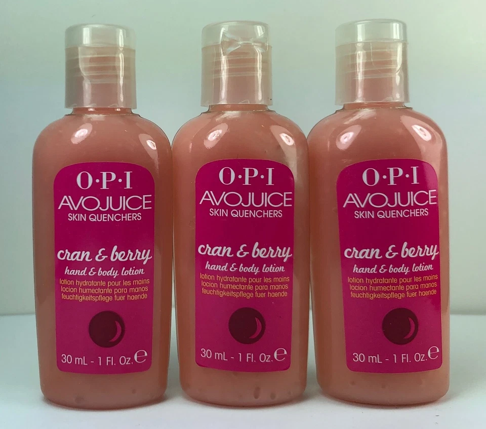OPI Avojuice Skin Quenchers Loción para manos y cuerpo GRÚA Y BAYAS 30 ml - 1 fl. oz Foto 1 de 1