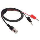 BNC Q9 to 4mm Stackable Banana Plug with Socket Test Lead Probe Cable 100CM