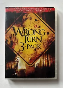 WRONG TURN (2003) 3-Pack DEAD END (2006) LEFT FOR DEAD (2009) 3-Disc DVD - Picture 1 of 4