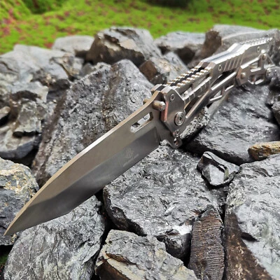 Multi-purpose Special Skeletonized Design Delicate Stainless Steel Folding Knife - Image 1 of 4