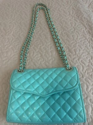 Bolso Bandolera Rebecca Minkoff Cuero Acolchado Azul Talla Pequeña Foto 1 de 4