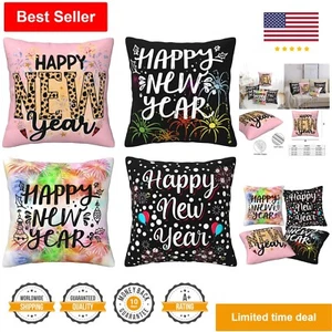 Winter Holiday Farmhouse Cushion Case - Set of 4 - 8x8 Inch Throw Pillow Covers - Picture 1 of 9
