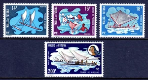 WALLIS AND FUTUNA — SCOTT 179-181,C41 — 1972 JUEGO DE CANOAS DE VELA — MLH — SCV $80,00 - Imagen 1 de 2