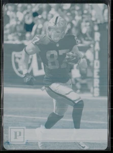 Jared Cook 2018 Panini Cyan Printing Plate 1/1 - Picture 1 of 2
