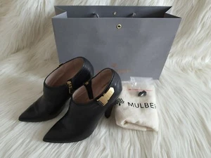 Orig. Mulberry Hochfront-Pumps Stiefelett Leder schwarz Damen Gr. 38(Gefühl 37)  - Bild 1 von 12