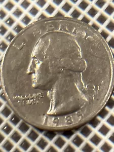 1985 Small P Quarter Dollar Errors On Libery - Picture 1 of 14