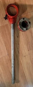 RIDGID 12-R MANUAL RATCHET PIPE THREADER w/ 1-1/2” Die Head - Picture 1 of 8