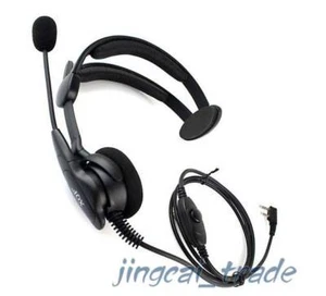 Heavy Duty Overhead Headset for Kenwood Puxing Wouxun Baofeng with boom mic 017C - Zdjęcie 1 z 5