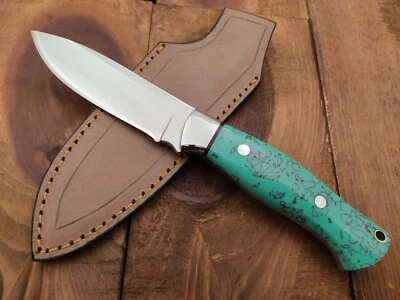 Custom Handmade Full Tang 12c27 Stainless Steel Fixed Blade Camp Hunting Knife - Image 1 of 4