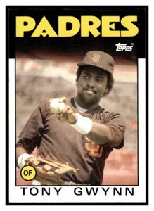 1986 Topps   Tony Gwynn  San Diego Padres #10