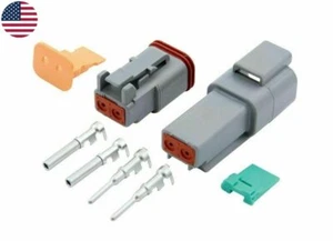 2 Pin Deutsch DT04-2P DT06-2S waterproof electrical connector - Picture 1 of 9