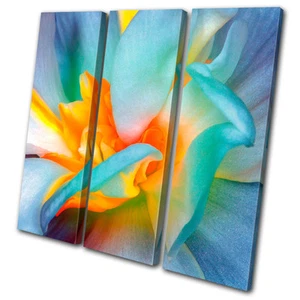 Floral Blume HÖHEN LEINWAND WANDBILD Bild Druck VA - Bild 1 von 1