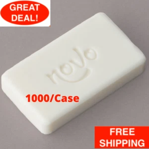 (1000-Pack) 0.4 oz. Hotel & Motel Wrapped White Travel Size Face and Body Soap - Picture 1 of 12