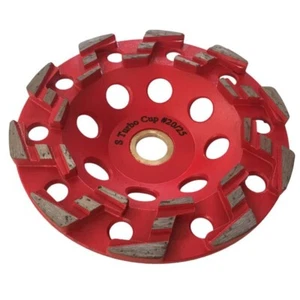 Ruedas de molienda de diamantes de alto rendimiento de 5"", arena #20/25, eje de 7/8""-5/8 - Imagen 1 de 8