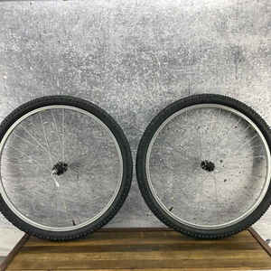 Vintage Araya RM-17 Wheel Set 26 in Pink Logo Deore LX FH-M563 Mountain RM17 90s - Picture 1 of 16