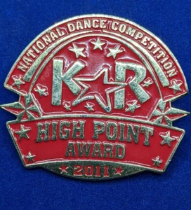 KR National Dance Competition High Point Award 2011 Lapel Pin - Picture 1 of 3