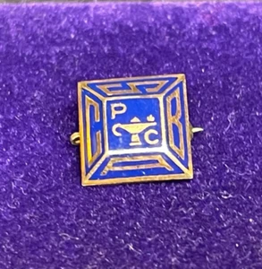Spilla Club Vintage 1935 Oro 14KT SBAC Piccola Impresa P C Santuario - Foto 1 di 5