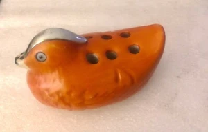 Estate Early Vintage Nippon DUCK Shape Flower Frog Pottery - Picture 1 of 6