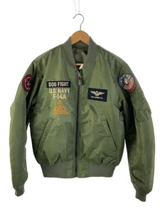 AVIREX Flight Jacket L Polyester Khaki - Picture 1 of 5