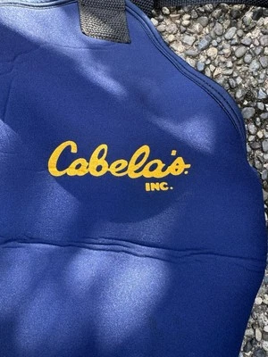 Cabelas Fishing Chest Waders Size M Regular Blue Neoprene  Stocking Feet Womens - Image 1 of 4